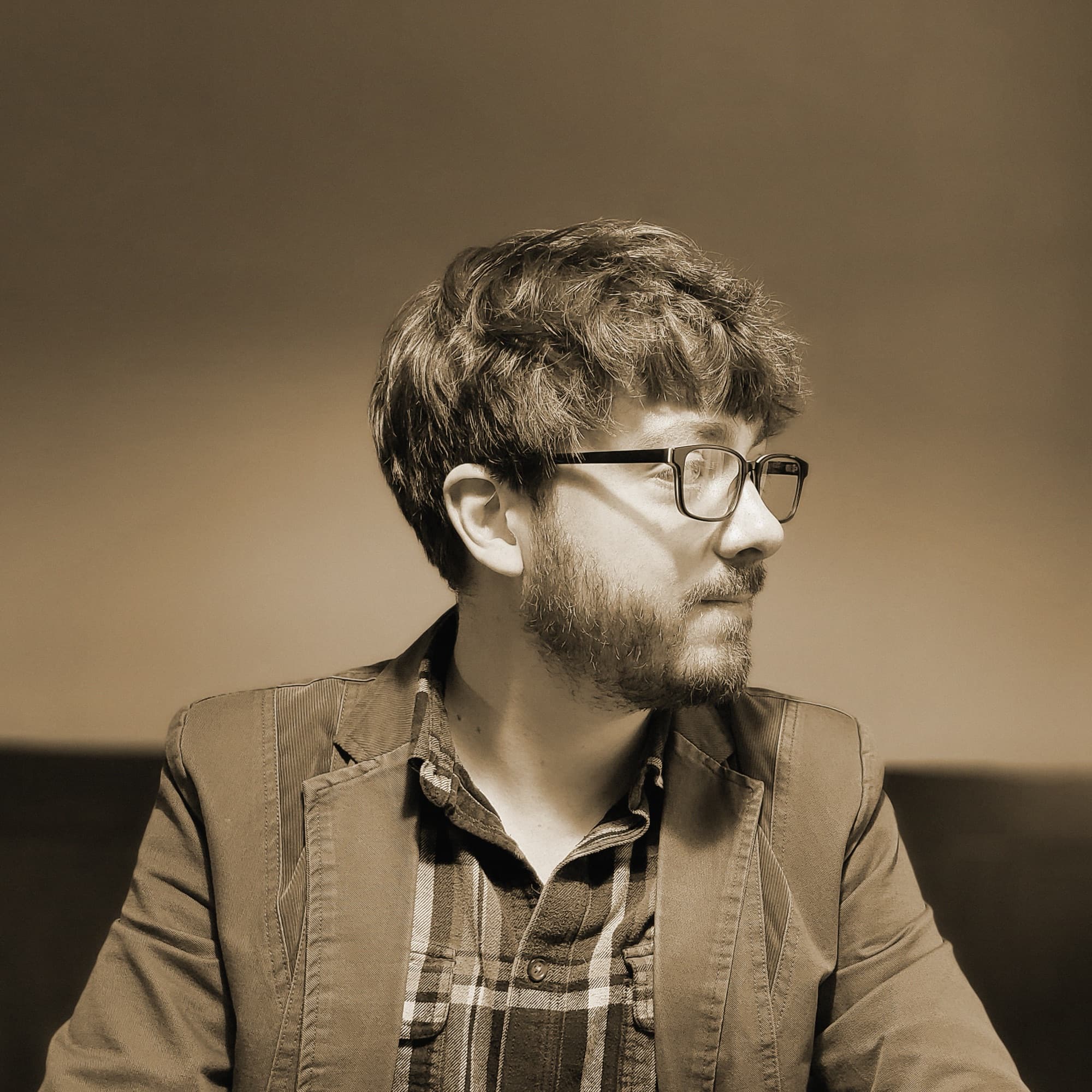 Mike Brunacini, sepia portrait